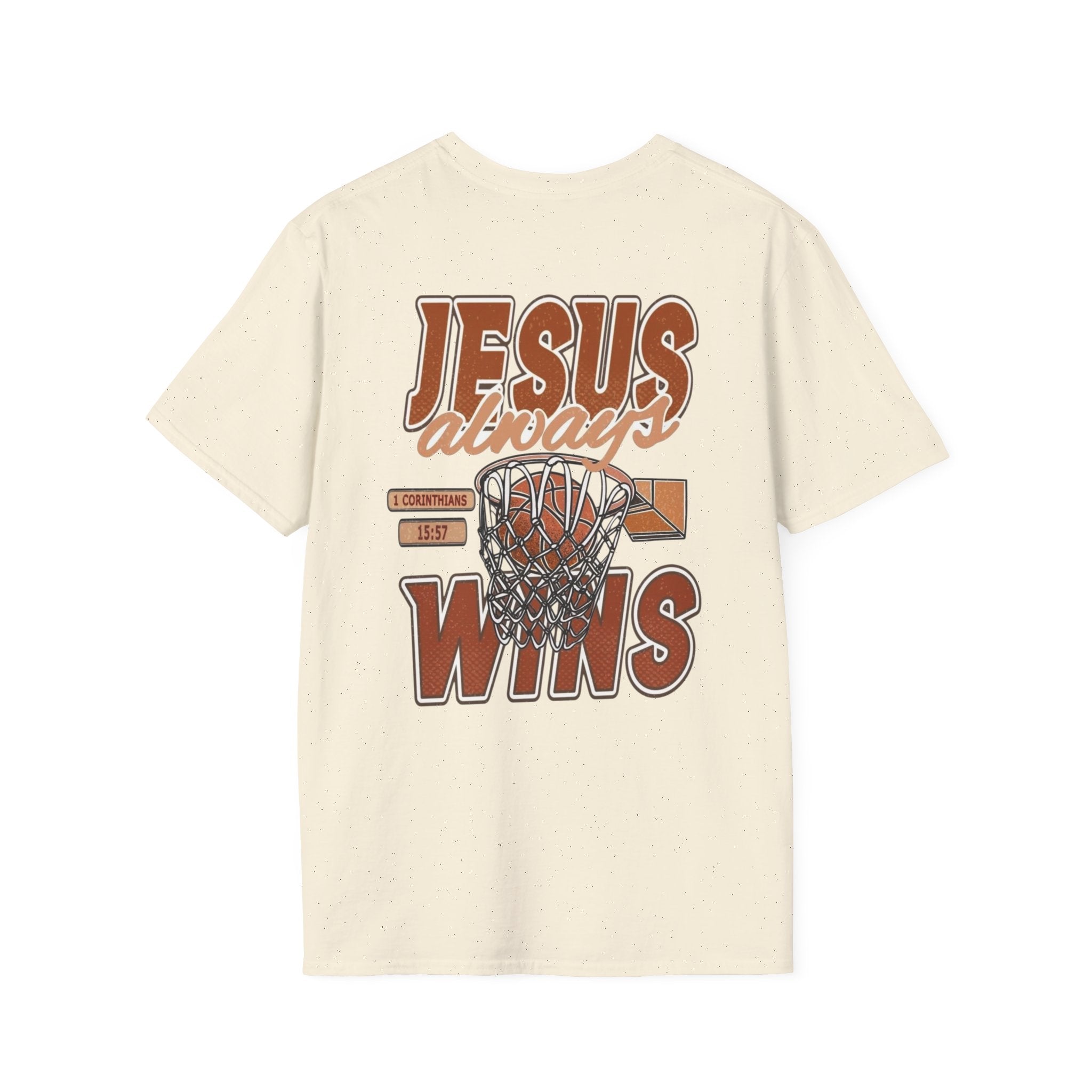 "Jesus Always Wins" Basketball T-Shirt // 1 Corinthians 15:57